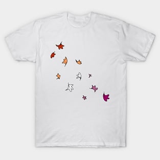 Heartstopper Leaves (Lesbian colours) T-Shirt